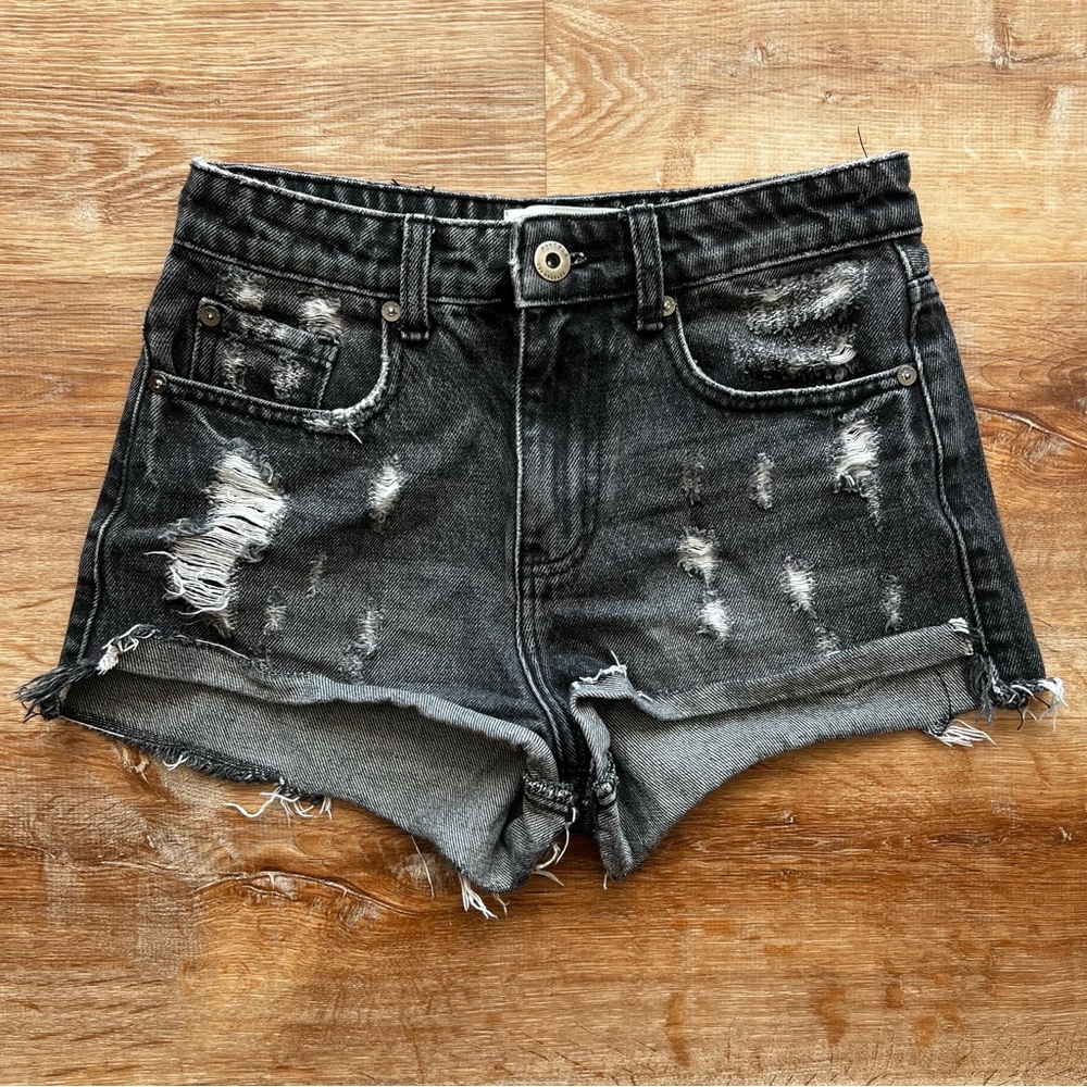 Pistola - high waisted distressed shorts size 24
